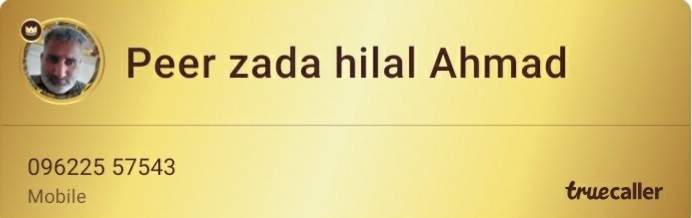 Peer zada hilal Ahmad